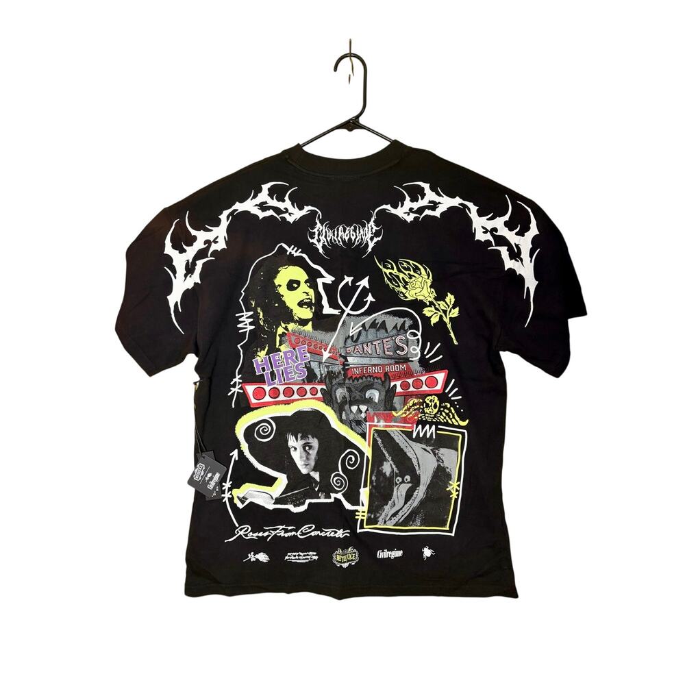 NWT - BeetleJuice Tee in Black by Civil Regime - Medium